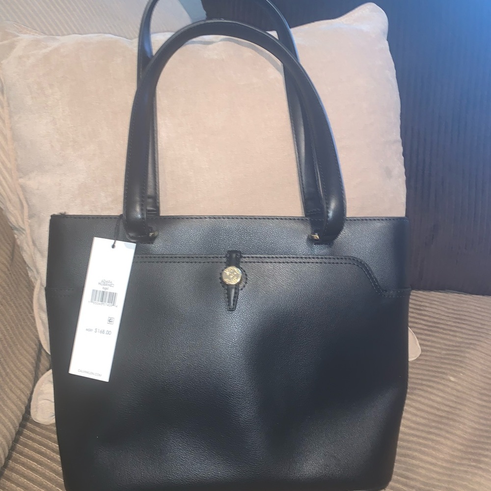 New Calvin Klein Black Leather Purse